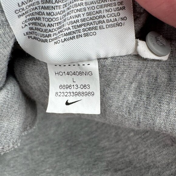 Nike Tech Fleece Asymmetric Cape Zip Hoodie Sweatshirt Women's Large Gray - Picture 10 of 13